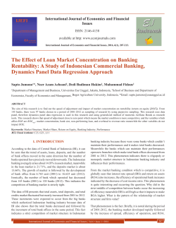 The Effect of Loan Market Concentration on Banking Rentability: A
