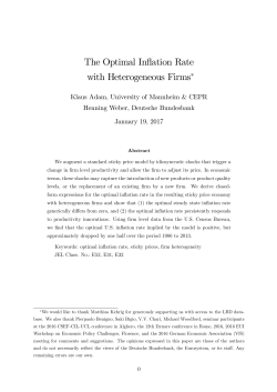 The Optimal Inflation Rate with Heterogeneous Firms
