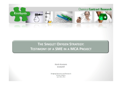 testimony of a SME in a MCA project