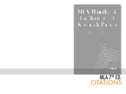 MLA Citation