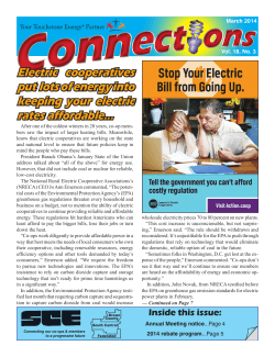 Electric cooperatives put lots of energy into keeping your electric