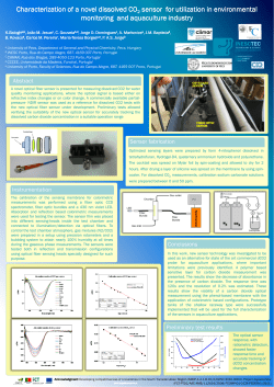 Characterization of a novel dissolved CO sensor for utilization in