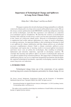 Importance of Technological Change and Spillovers in Long