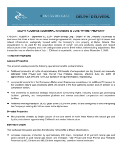 Hythe - Delphi Energy Corp.