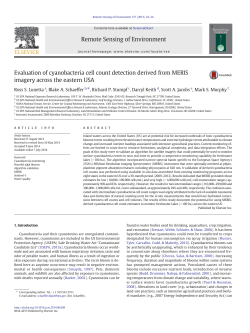 Evaluation of cyanobacteria cell count detection derived