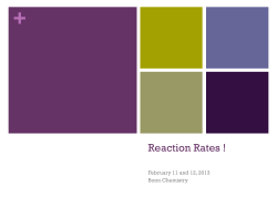 + Investigation: Affect of Temperature on Reaction Rate.