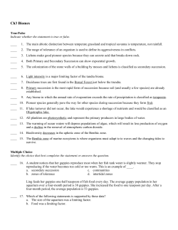 Ch3 Biomes Answer Section