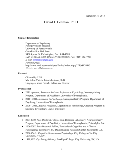 here - Applied Social Neuroscience and Perception Laboratory