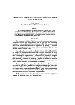 A THEORETTCAL APPROACH TO THE ATTENUATION