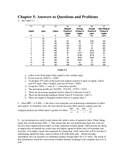 Chapter 5: Answers to Questions and Problems