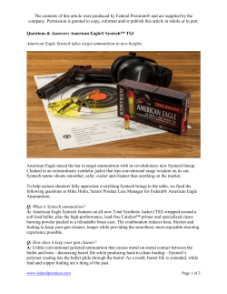 The contents of this article were produced by Federal Premium