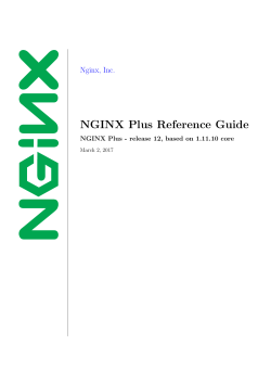 NGINX modules reference