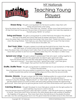 Teaching Young Players