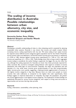 The scaling of income distribution in Australia: Possible