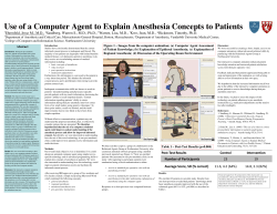 Use of a Computer Agent to Explain Anesthesia Concepts to Patients