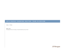 2016 energy banking sector: year in review