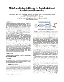 EEGu2: An Embedded Device for Brain/Body Signal Acquisition and