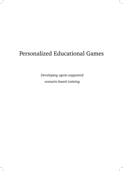 Personalized Educational Games - Utrecht University Repository