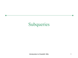Chapter 1 Overview of Database Concepts