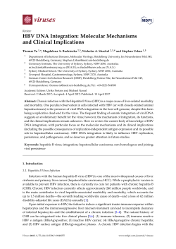 HBV DNA Integration: Molecular Mechanisms and Clinical