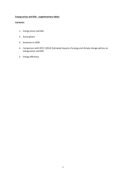 1 Energy prices and bills - Committee on Climate Change