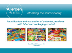 Identification and evaluation of potential problems with label and