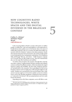 new cognitive radio technologies, white spaces