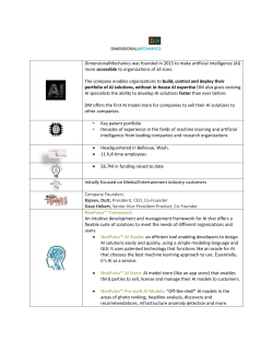 Company at a glance - DimensionalMechanics
