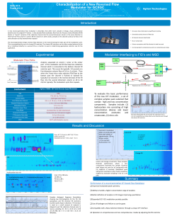 Characterization of a New Reversed Flow Modulator for