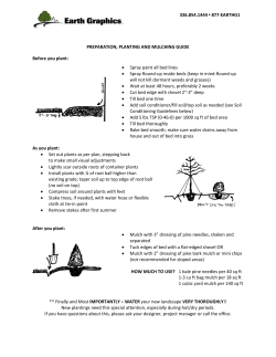 Preparation Planting and Mulching Guide