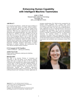 SIGCHI Conference Paper Format