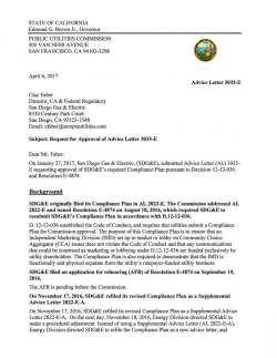 given the OK to Sempra Energy