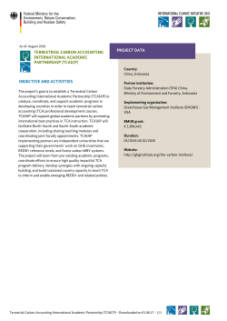 terrestrial carbon accounting international academic partnership