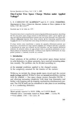One-Carrier Free Space Charge Motion under Applied Voltage*