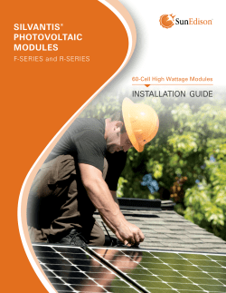 silvantis&reg; photovoltaic modules