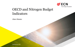 OECD and Nitrogen Budget Indicators