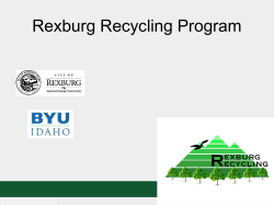 Diapositiva 1 - City of Rexburg