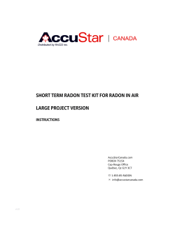 short term radon test kit for radon in air large