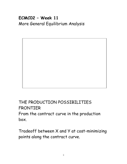 General Equilibrium &ndash; 3rd lecture