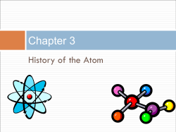 Atoms, Molecules and Ions