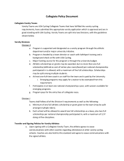 Collegiate Policy Document