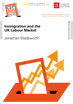 Immigration and the UK Labour Market
