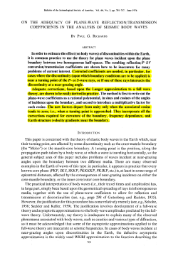 ON THE ADEQUACY OF PLANE