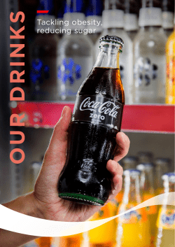 Tackling obesity, reducing sugar - Coca