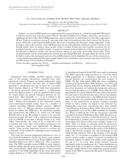 AN ANALYSIS OF GAMMA-RAY BURST SPECTRAL BREAK