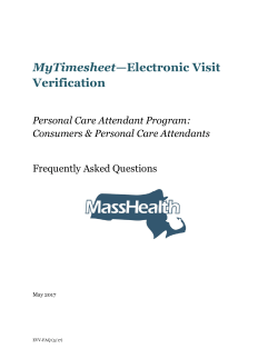 Electronic Visit Verification (EVV)
