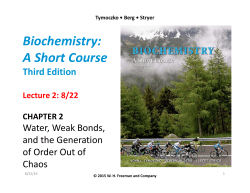 Biochemistry: A Short Course