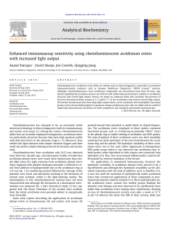 Enhanced immunoassay sensitivity using chemiluminescent