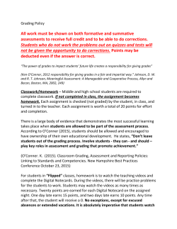 students are allowed to be part of the assessment process