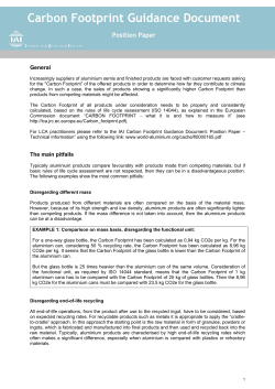 Carbon Footprint Guidance Document
